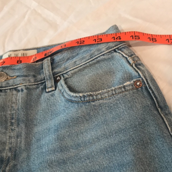 We The Free by Free People Distressed Ankle Mid Rise Jeans 25 - Picture 12 of 14